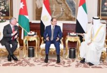 الرئيس السيسي يستقبل الملك عبد الله الثانى والأمير محمد بن زايد