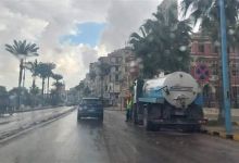 أمطار متوسطة بمحافظة الإسكندرية
