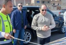 الرئيس السيسى يتفقد مشروعات الطرق بالجيزة