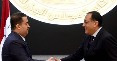 رئيس الوزراء المصرى ونظيره العراقى