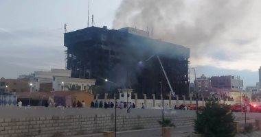 حريق مديرية أمن الإسماعيلية