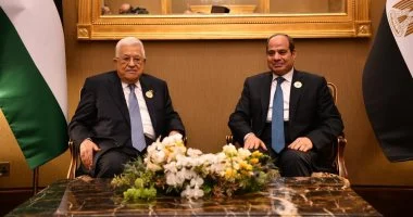 الرئيس السيسي يلتقى رئيس السلطة الفلسطينية