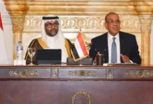 وزير الخارجية بدر عبد العاطي خلال جلسة بحضور رئيس المصرف العربي للتنمية الاقتصادية في أفريقيا لبحث دعم الشركات المصرية في أفريقيا